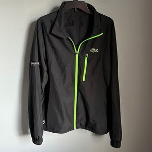 Lacoste jacket L/XL . Andy Roddick .Two tears to inside fabric.
